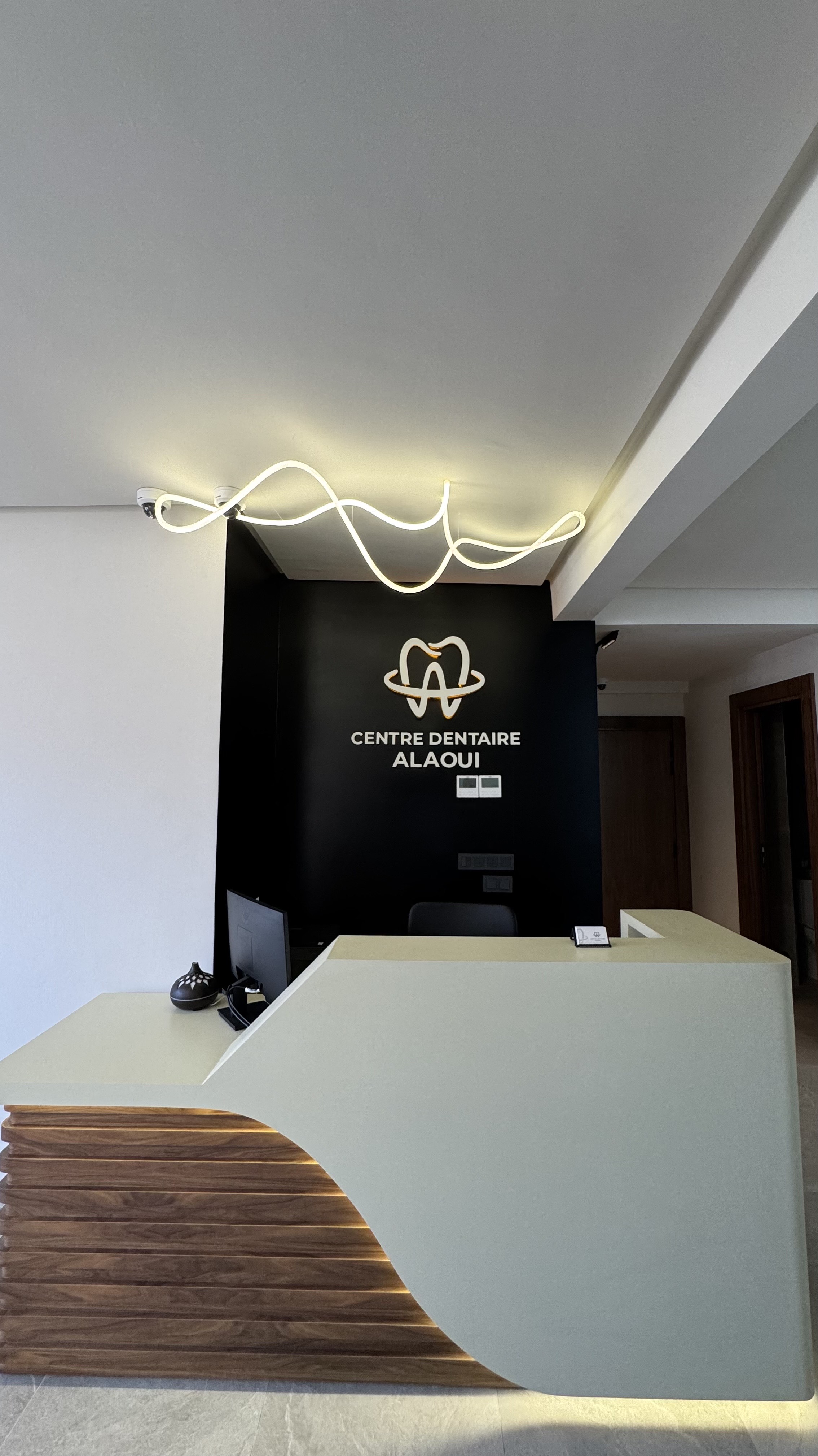 Modern dental clinic reception